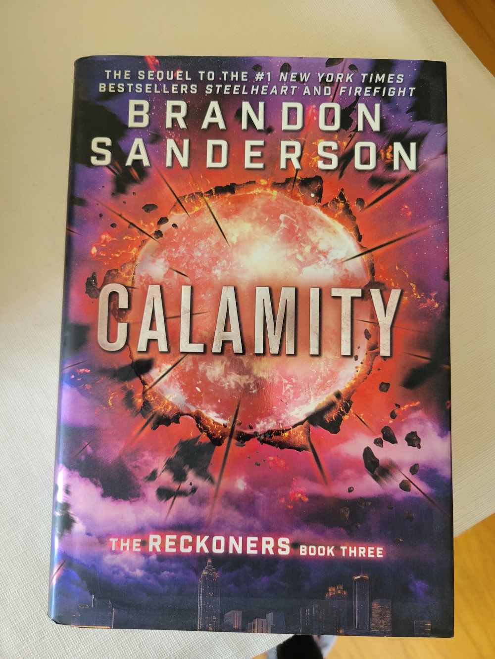 Brandon Sanderson - Calamity (The Reckoners Book Three) - Purple & Red Cover